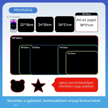 Körkörös egérpad természetes kaučukból, csúszásmentes, egyoldalas logónyomással, hőátviteles kivitel, testreszabható (OEM)