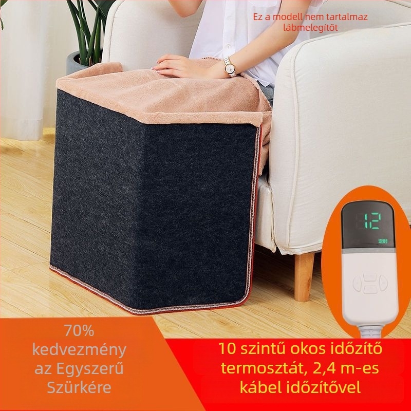 Lábszármelegítő az íróasztal alatt, USB és hálózati fűtés, 200W, távirányító