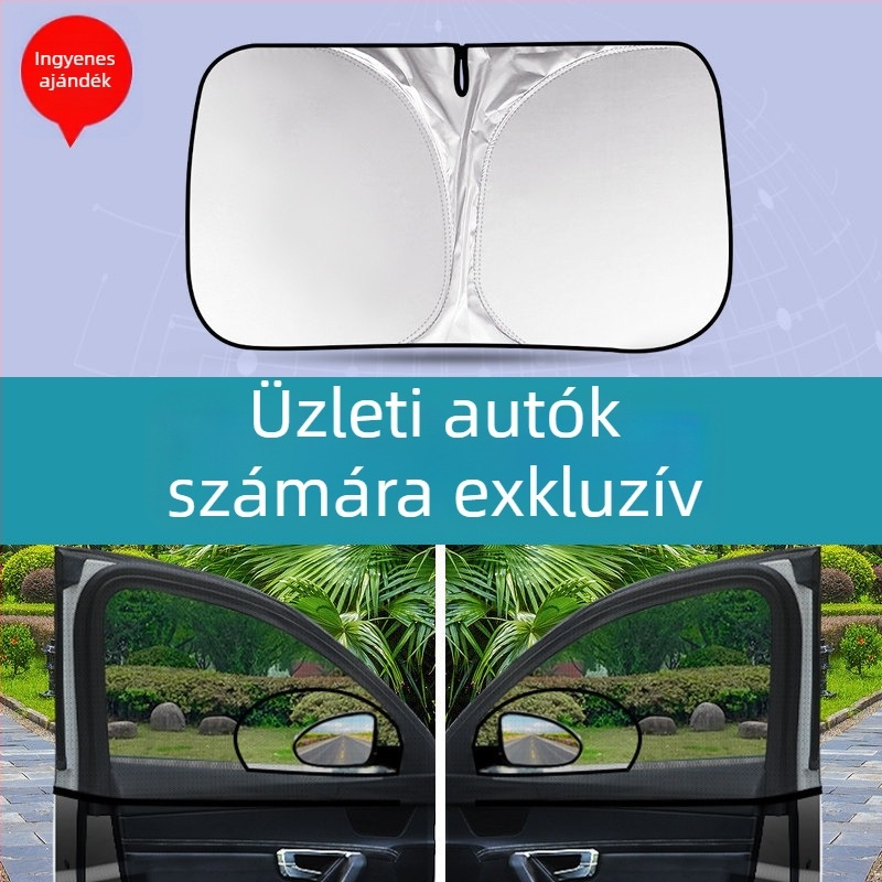 Autóablak szúnyogháló – oldalsó ablak, hálóanyag, univerzális illeszkedés, rovarvédelem és árnyékolás