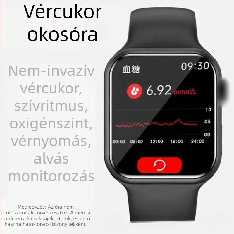 Okosóra: szívritmus-, vérnyomás- és vér oxigén-szint mérés, Bluetooth hívások, alvásfigyelés, iOS kompatibilis
