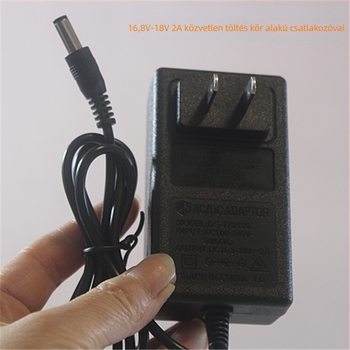 Li-ion akkumulátor töltő elektromos szerszámokhoz | kompatibil 21V/12.6V/16V/18V akkukhoz | DC 21V 2A kimenet | CCC tanúsítvány