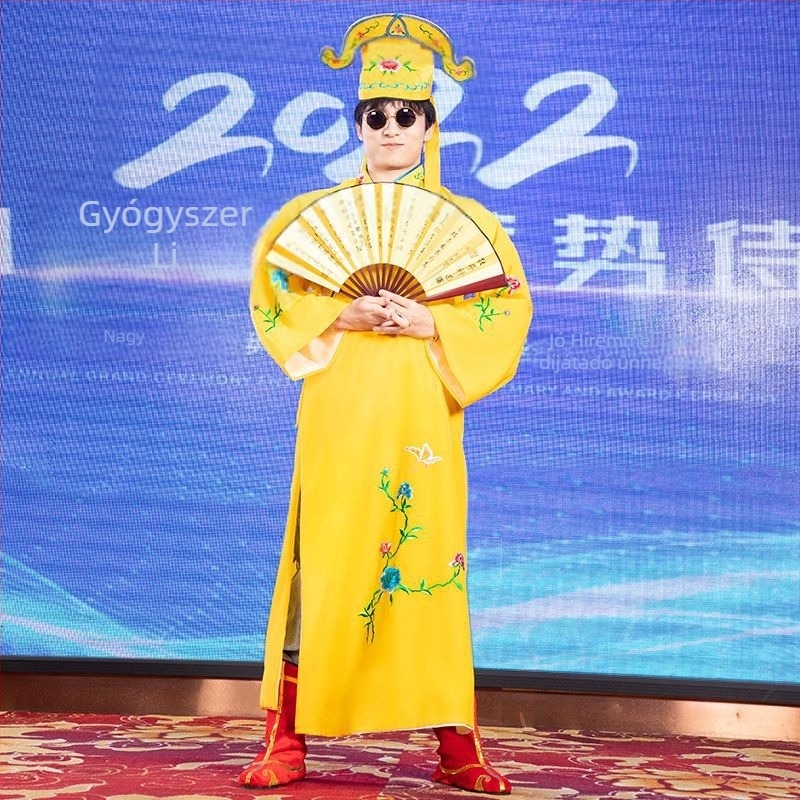 Tang Bohu Scholar Drámai Jelmez – Jiangnan Four Talents, Unisex, Poliészter
