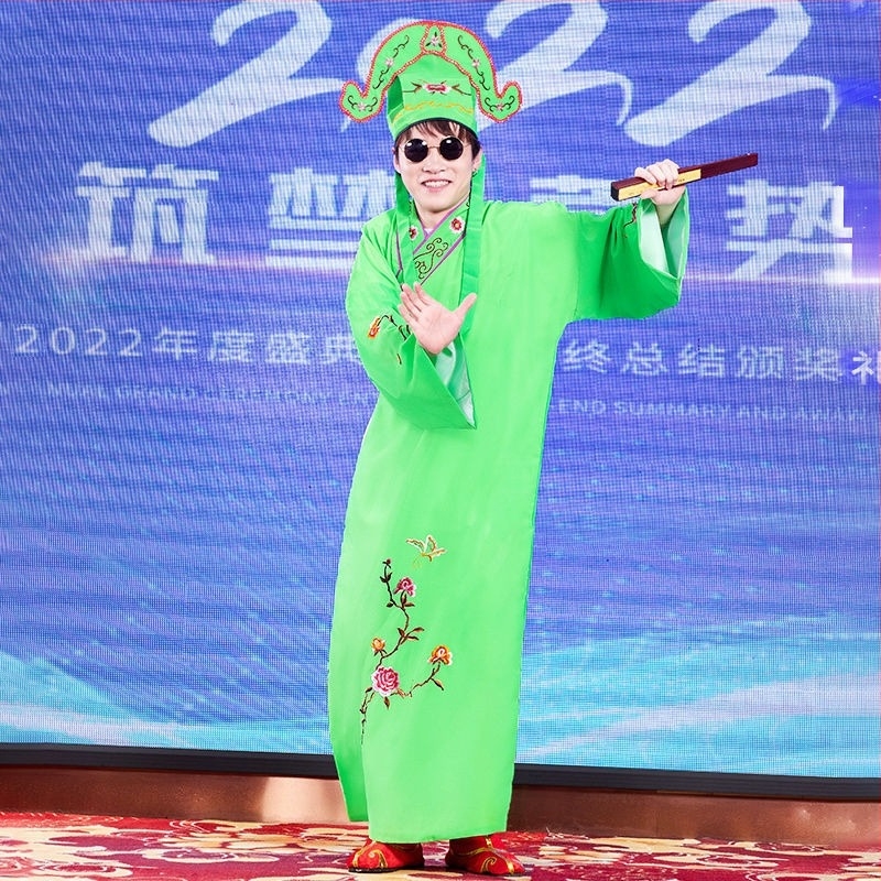 Tang Bohu Scholar Drámai Jelmez – Jiangnan Four Talents, Unisex, Poliészter