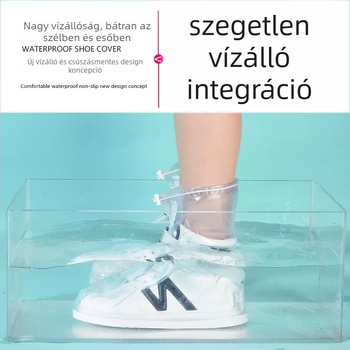 PVC cipővédők kültéri használatra, újrahasználhatóak, vízállóak, csúszásmentesek, kopásállóak, vastagított kivitel