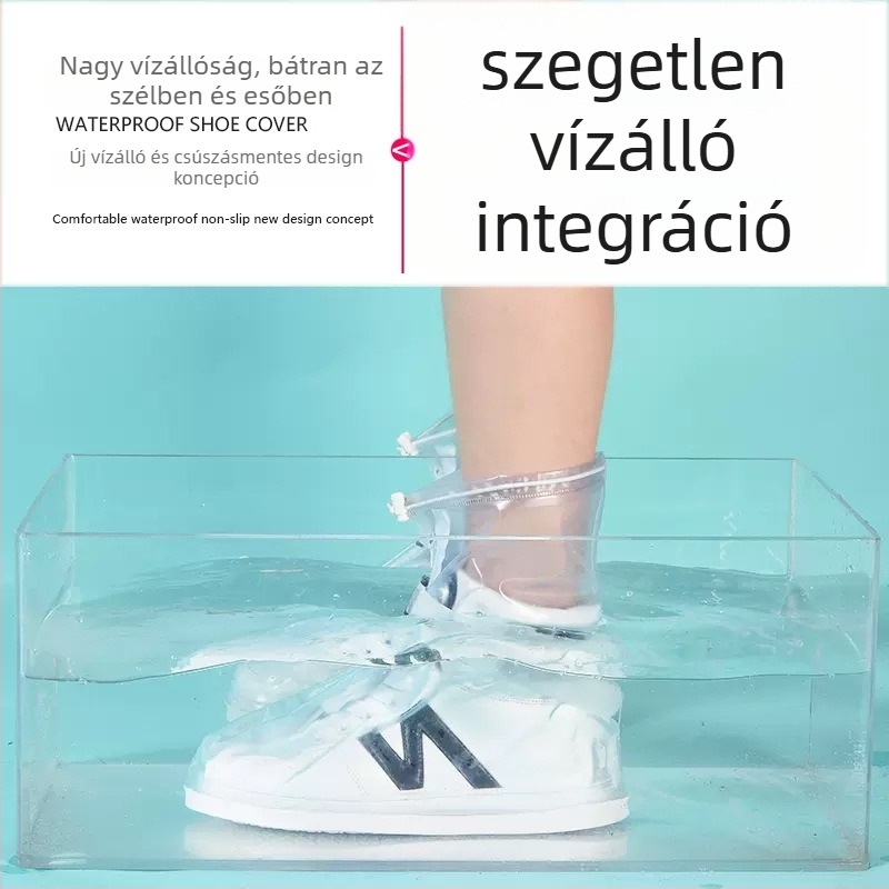 PVC cipővédők kültéri használatra, újrahasználhatóak, vízállóak, csúszásmentesek, kopásállóak, vastagított kivitel