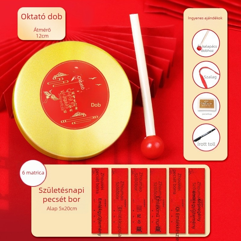 Gyermekek első születésnapjára szánt gong, modell Qzl01, gyerekeknek, engedélyezett magánmárka