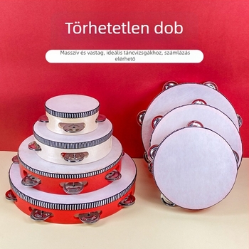 Tamburin kézi haranggal - Poetic Musical Instrument márkától, Anyag: Egyéb, Cél: Zenei hangszerek