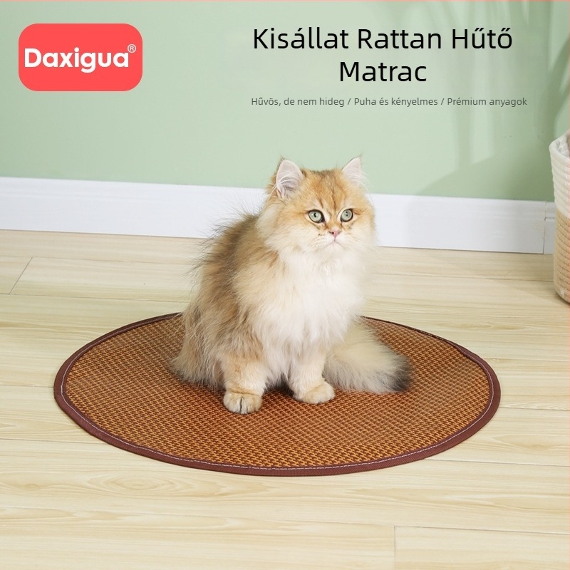 Háziállatok hűtő matrac szalma felülettel – jégpad kutyáknak