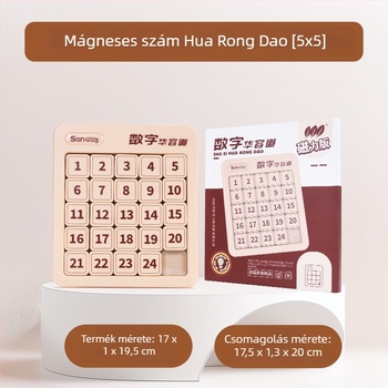 Mágneses Huarongdao csúszópuzzle – Három Királyság téma, oktató logikai gondolkodás játék, 15–35 éveseknek