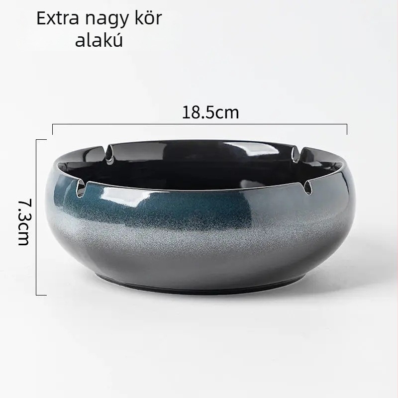 Üvegből készült hamutál Extra Large – Lan xiang, Yiwu eredetű, egyszerű stílus, 200 darabos doboz