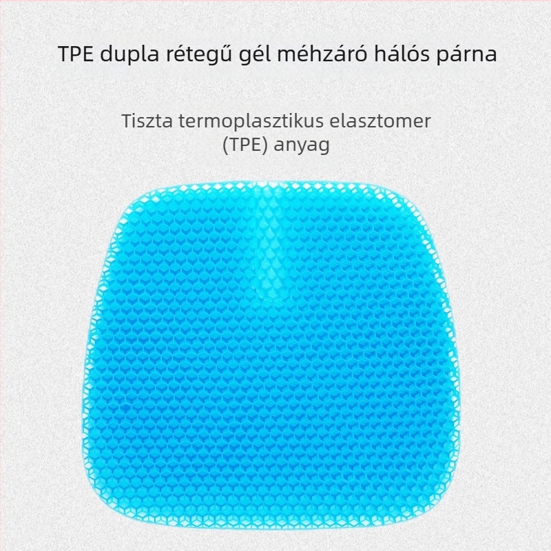 Huaxia Mingpin gél ülőpárna – hűtés és hőguta megelőzés; anyag: TPE-TPR; töltőanyag: TPE-TPR; csomagolás: 10–20 db; súly: 0.3–2.2 kg; testreszabás elérhető
