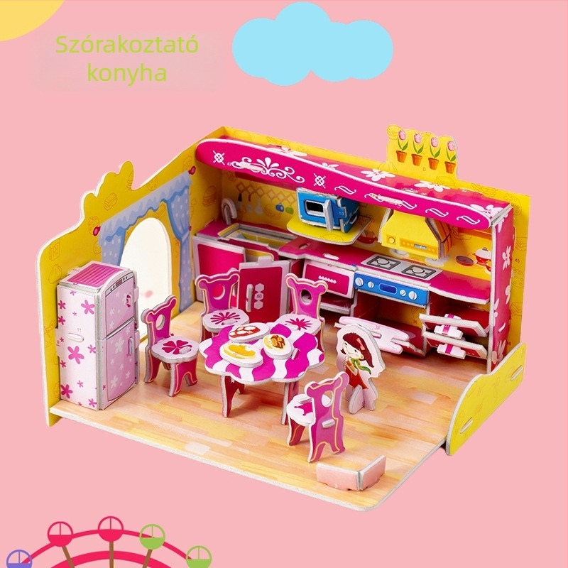 3D puzzle játék EVA anyagból – DIY, MengMeng Funny márka, háromdimenziós puzzle, 15–35 éveseknek