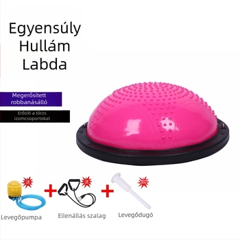 Jóga félkörös egyensúlygolyó - PVC, 6 kg, felfújható, 0332-es modell