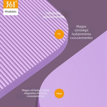 NBR jóga matrac, 10–15 mm vastagság, egyszínű felület