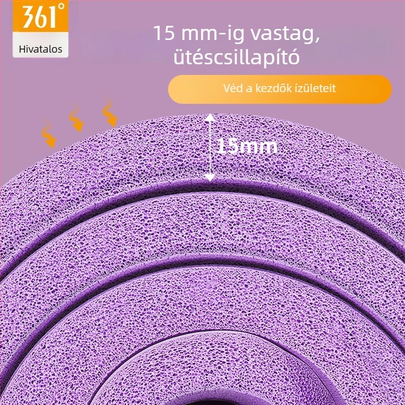 NBR jóga matrac, 10–15 mm vastagság, egyszínű felület