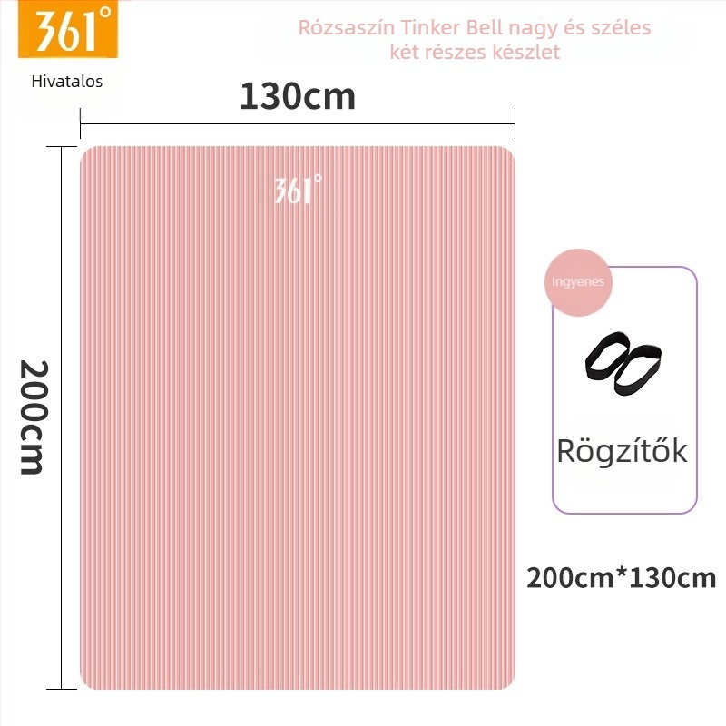 NBR jóga matrac, 10–15 mm vastagság, egyszínű felület