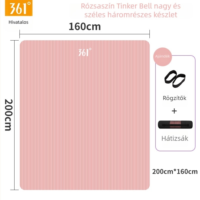 NBR jóga matrac, 10–15 mm vastagság, egyszínű felület