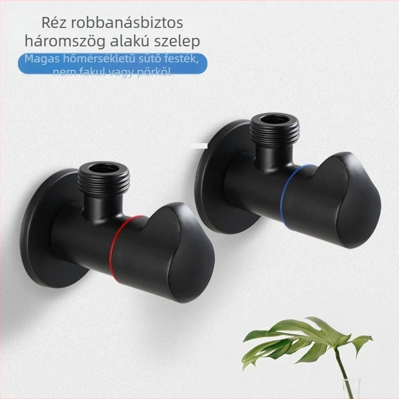 Háromutas beépíthető vízválasztó a forró és a hideg vízhez, 20 mm belső átmérő, réz és rozsdamentes acél, 1 bemenet / 2 kimenet