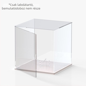 Akril tükrös kosárlabda kiállítódoboz porvédő kupakkal