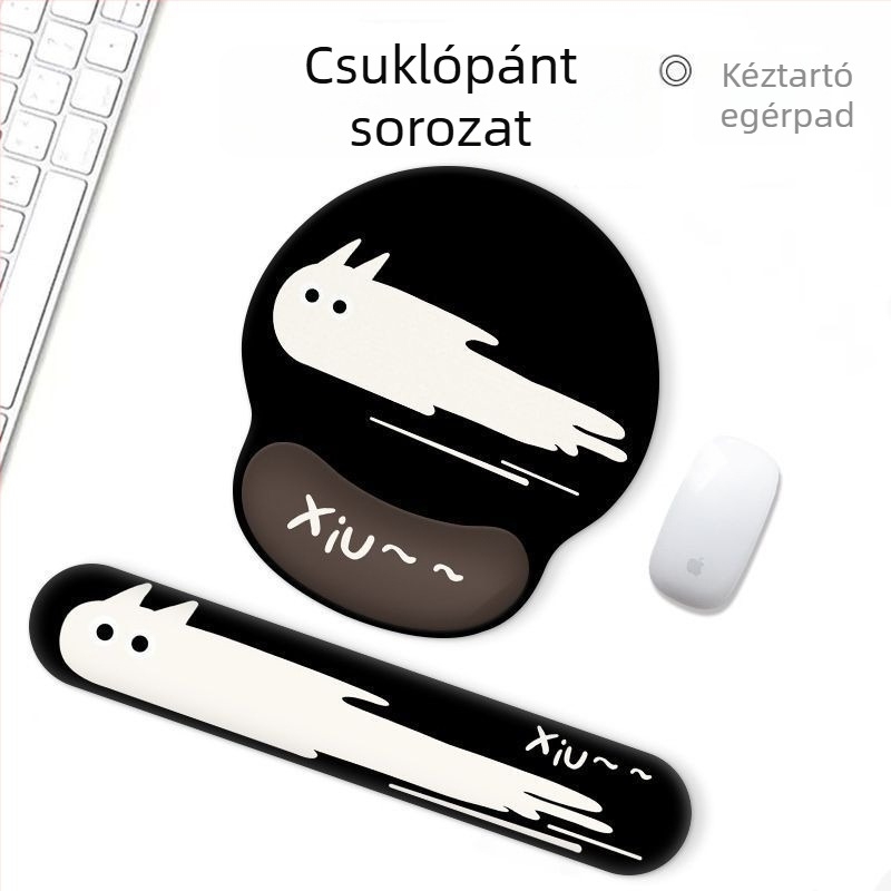 Egércsukló alátét – gumi, kis méretű, egyoldalas, csuklóöv, hőtranszferes nyomtatás