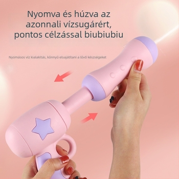 Gyerekeknek szánt vízpisztoly – ABS anyag, 4–6 éveseknek megfelelő, vízijáték, csomagolás: Opp zacskó
