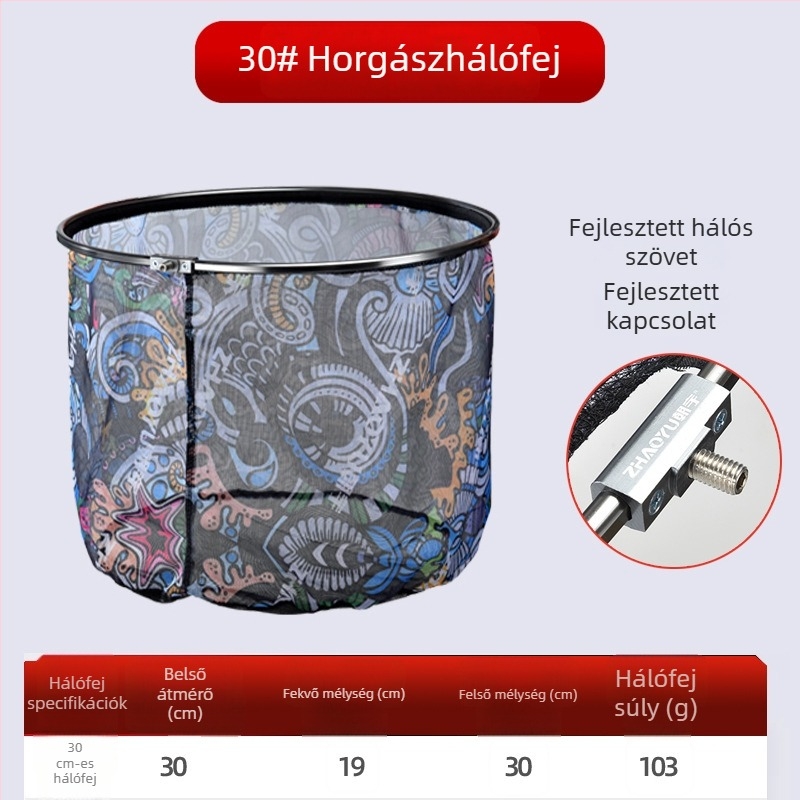 Chaoyu alumíniumötvözet anti-horgos fej horog elleni hálóhoz, ultrakönnyű, mélyített dizájn