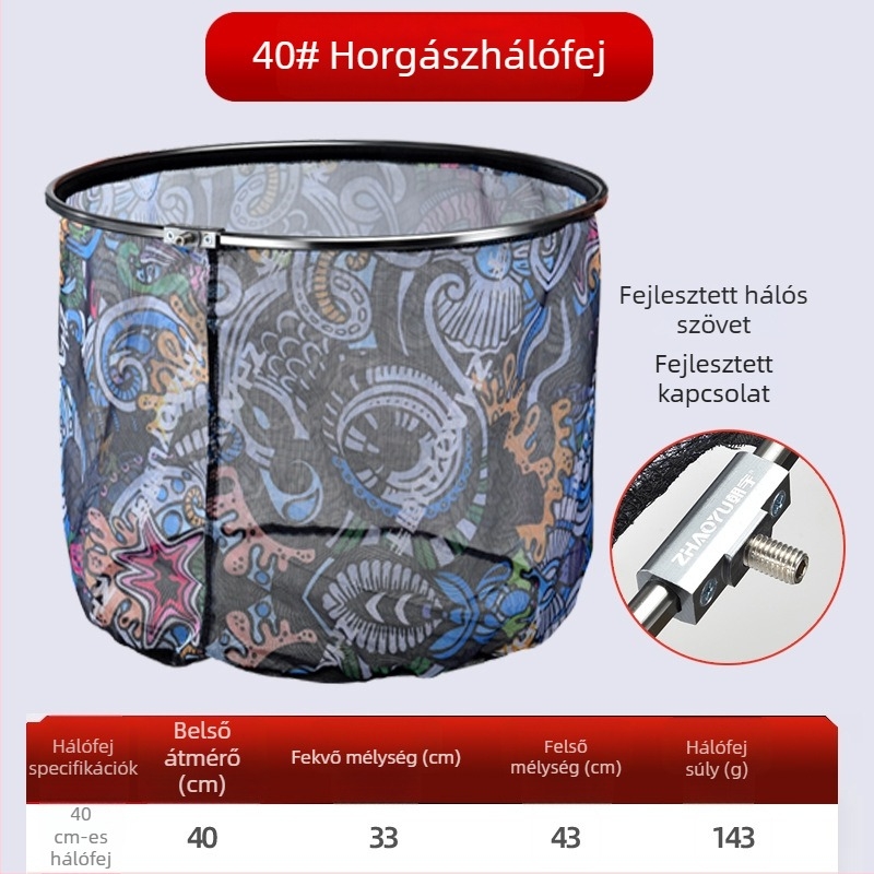 Chaoyu alumíniumötvözet anti-horgos fej horog elleni hálóhoz, ultrakönnyű, mélyített dizájn