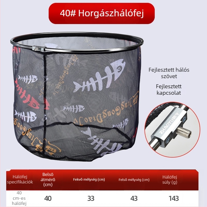Chaoyu alumíniumötvözet anti-horgos fej horog elleni hálóhoz, ultrakönnyű, mélyített dizájn