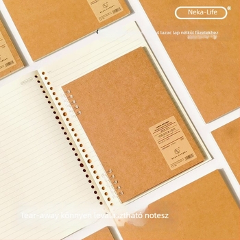 Nijia loose-leaf cserélhető mag A5/B5/A4 formátumokhoz, 60 lap, belső oldalak papírból