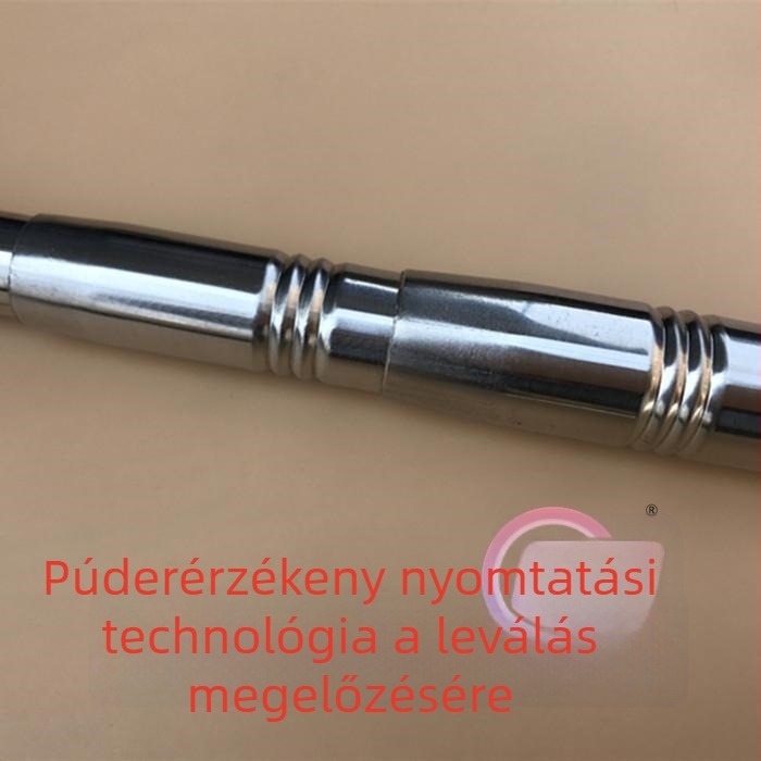 Rozsdamentes acélból készült teleszkópos rúd hálóhoz, szegecses megerősítéssel, harpun horog és kaparó tartozék