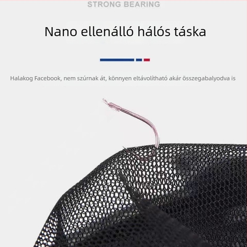 Ultra könnyű alumíniumötvözet hálófej halászathoz, gyors száradással és mély zsebbel