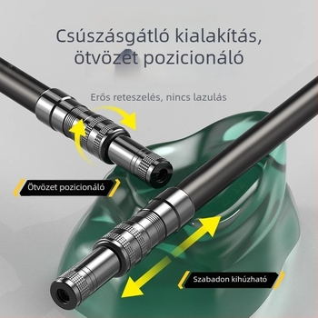 Szénszálas merítőbot – ultra könnyű, ultra erős, teljes készlet hálóval és tokban nagy halakhoz