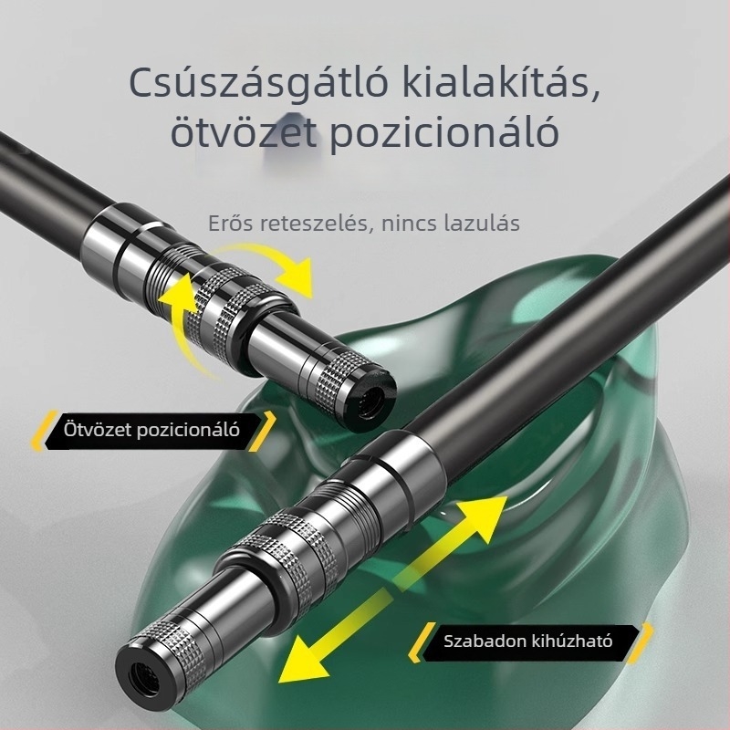 Szénszálas merítőbot – ultra könnyű, ultra erős, teljes készlet hálóval és tokban nagy halakhoz