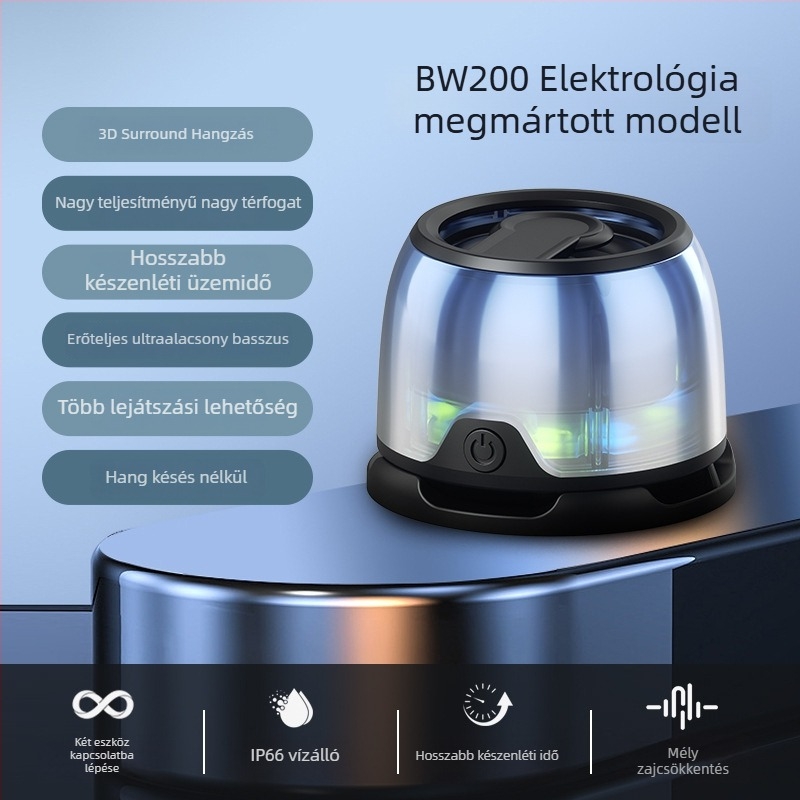 G200 Bluetooth hangszóró, 20W, IPX6 vízálló, beépített akkumulátor 500–800 mAh, Bluetooth 5.0