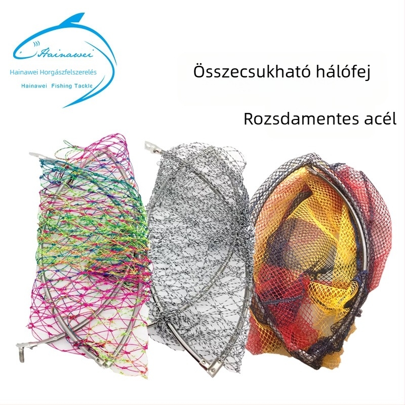 Összecsukható hálófej horgászathoz — rozsdamentes acél, Hainaway
