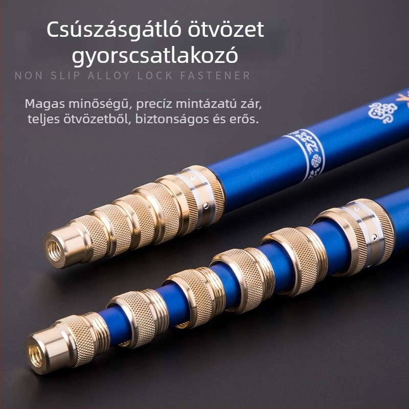 Manulife magas széntartalmú teleszkópos halászháló rúd – könnyű, tartós