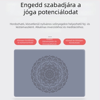 PU kaucsukból készült jóga matrac invertáló párnával, mini sík támasz, egyensúly- és fitnesz matrac, könyöktámasz és ütéscsillapító padlómatrac