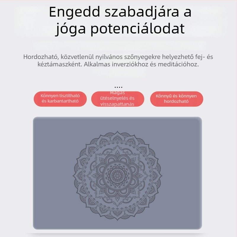 PU kaucsukból készült jóga matrac invertáló párnával, mini sík támasz, egyensúly- és fitnesz matrac, könyöktámasz és ütéscsillapító padlómatrac