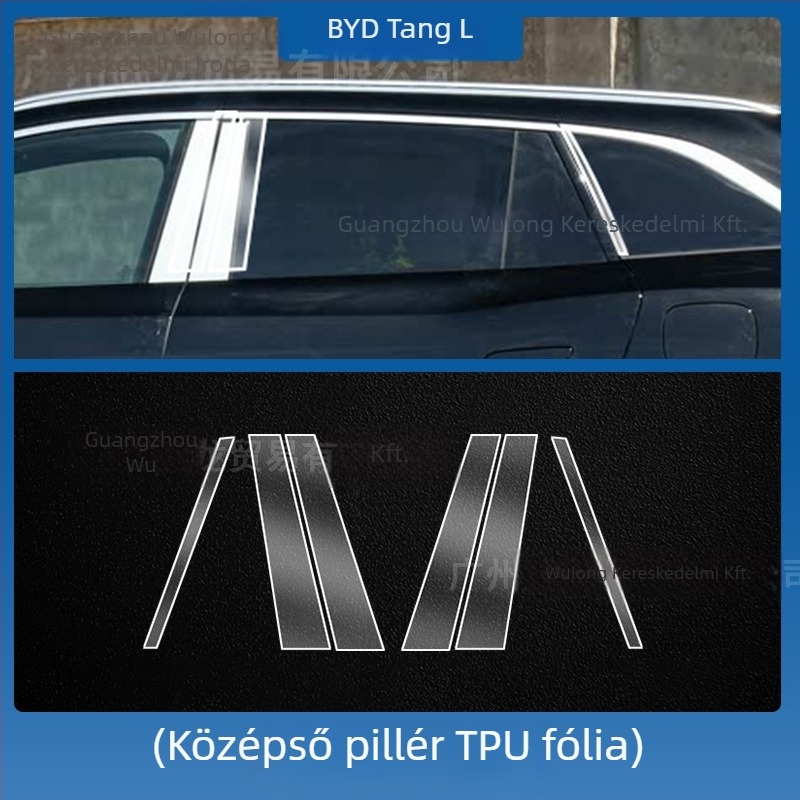 BYD Tang L központi navigációs kijelzőjére készült edzett üveg képernyővédő — monolit gyártás, ujjlenyomat-mentes, karcolás- és kopásálló, magas és alacsony hőmérséklet-állóság