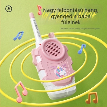 Gyerek Walkie-Talkie hangfelismeréssel, akkumulátoros, műanyag kivitel, ideális szülő–gyerek kommunikációhoz (7–14 év)