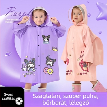 Gyerekeknek Cartoon esőponcsó, vastag TPV vízálló, egy gyermek számára
