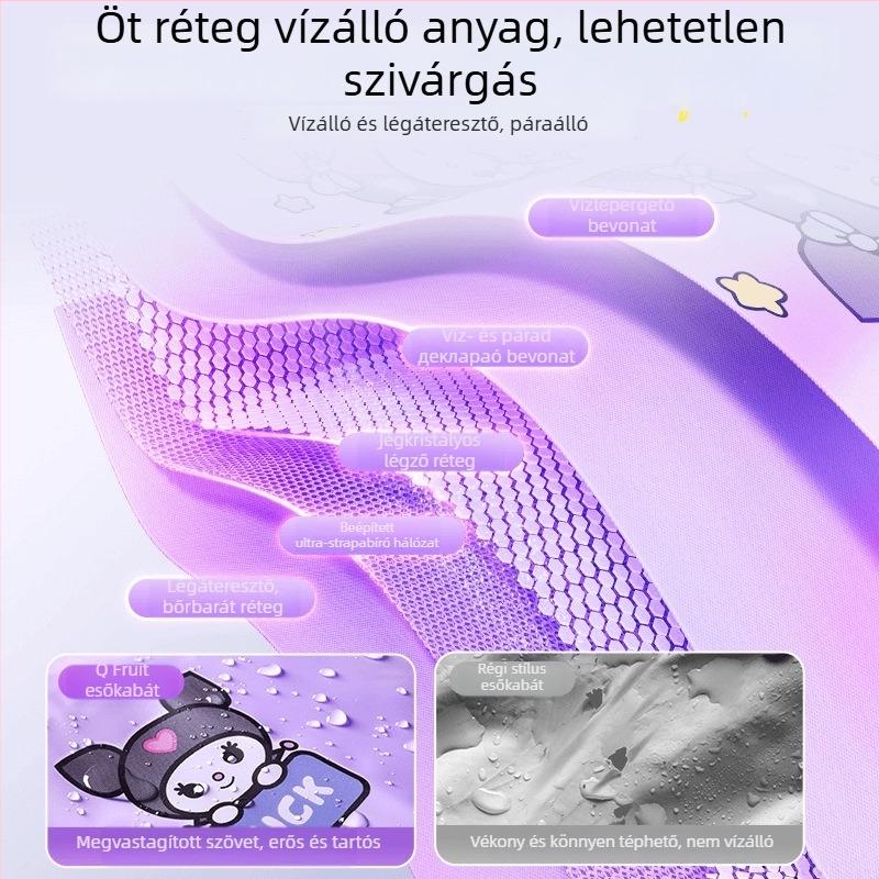 Gyerekeknek Cartoon esőponcsó, vastag TPV vízálló, egy gyermek számára