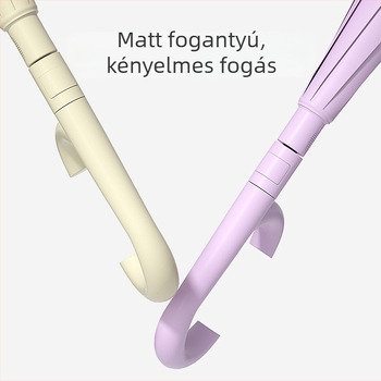 Fordított nyitású autóba szerelhető esernyő, két rétegű, 8 bordás, hosszú nyél, automatikus záródás