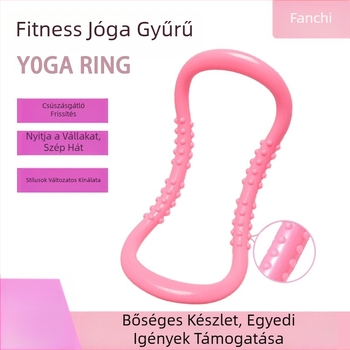 Jóga gyűrű vállnyitáshoz, hát- és nyaknyújtáshoz, lábak formázásához – Pilates gyűrű