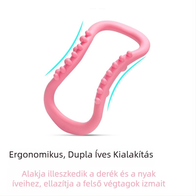 Jóga gyűrű vállnyitáshoz, hát- és nyaknyújtáshoz, lábak formázásához – Pilates gyűrű
