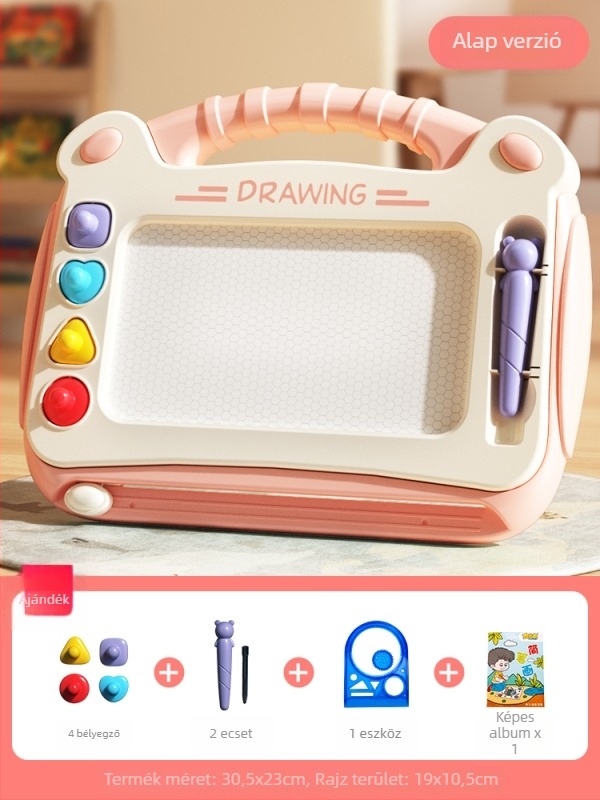 Gyerekeknek szóló oktató játék, műanyag felépítés, készségfejlesztés, 4–6 éveseknek, színes dobozos csomagolás