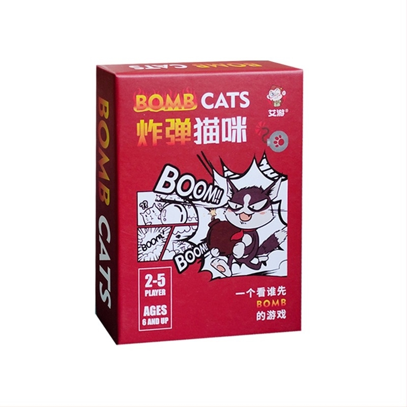 Asztali társasjáték kártya – robbanó cicát idéző zombis macska téma, anyag: papír, 7–60 éveseknek.