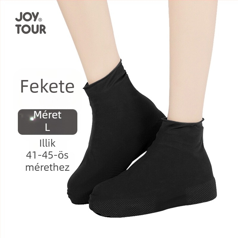 JOYTOUR Latex esővédő cipővédők – vízálló, csúszásmentes, szennyeződés-ellenálló, kopásálló, hordozható