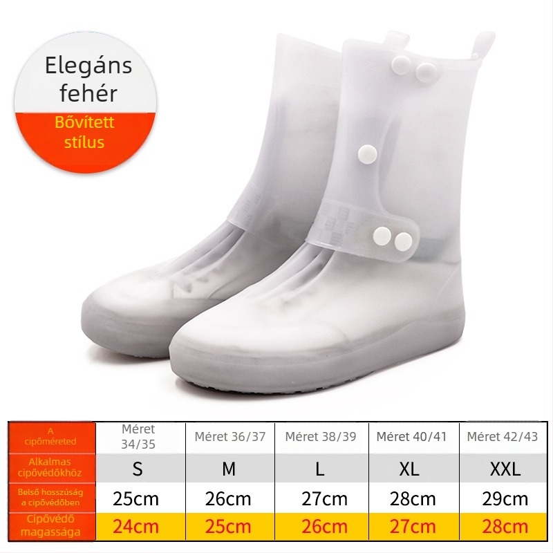 Rain Dream Xin esővédő cipőfedő – nőknek és férfiaknak, vízálló, kopásálló, modern minimalista stílus, csomagolás 60 db