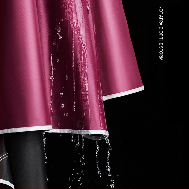 Kerékpáros poncsó esőkabát, PVC anyag, vékony, PU vízálló réteg, logó nyomtatás lehetséges